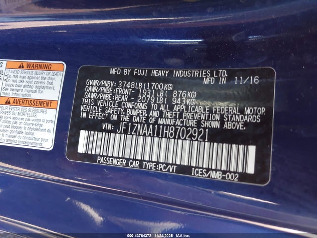 2017 TOYOTA 86 JF1ZNAA11H8702921 Photo 8