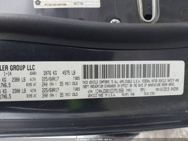 2014 JEEP COMPASS 1C4NJDBB1ED751956 Photo 8