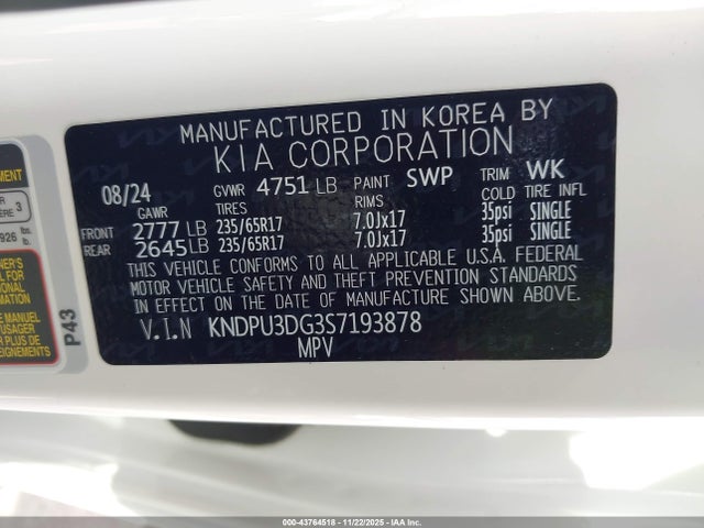 2025 KIA SPORTAGE HYBRID KNDPU3DG3S7193878 Photo 8