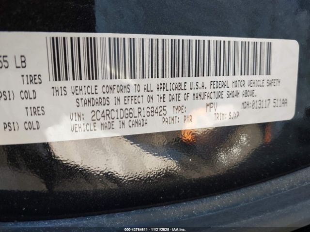 2020 CHRYSLER VOYAGER 2C4RC1DG6LR168425 Photo 8