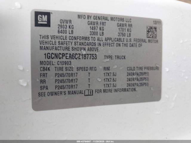 2012 CHEVROLET SILVERADO 1500 1GCNCPEA6CZ187753 Photo 8