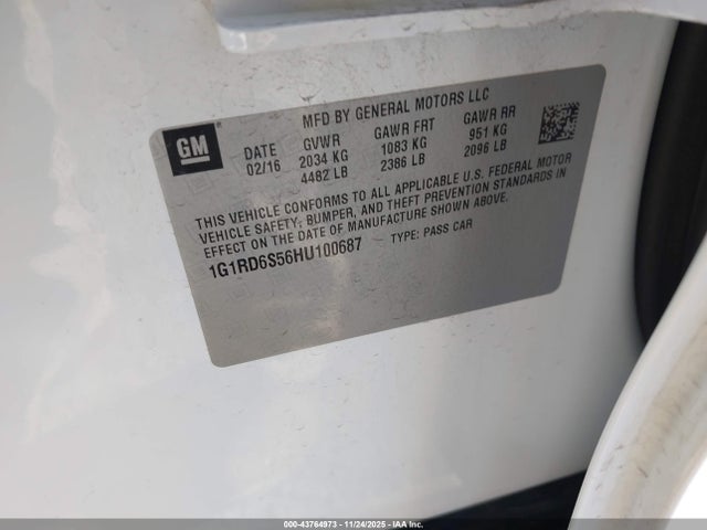 1G1RD6S56HU100687 Chevrolet Volt Premier