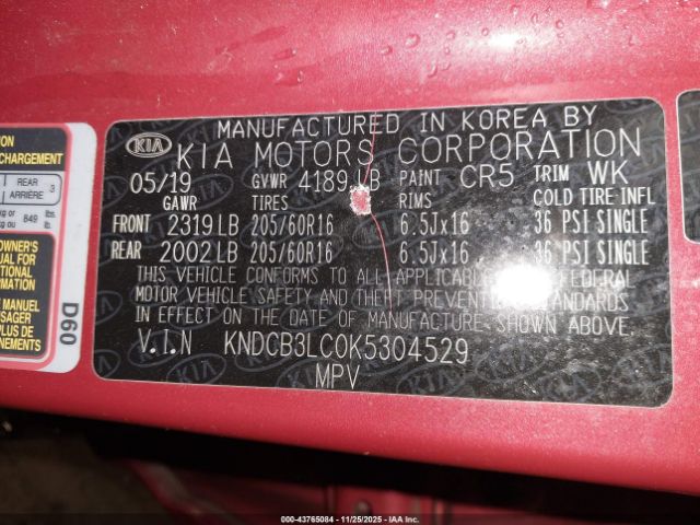 2019 KIA NIRO KNDCB3LC0K5304529 Photo 8