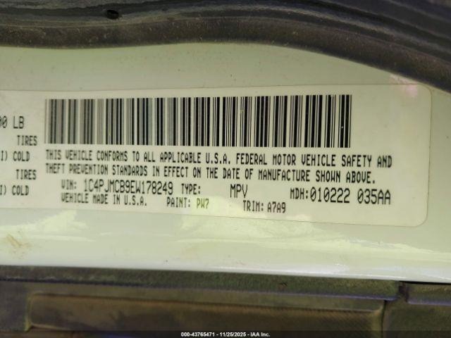 2014 JEEP CHEROKEE 1C4PJMCB9EW178249 Photo 8