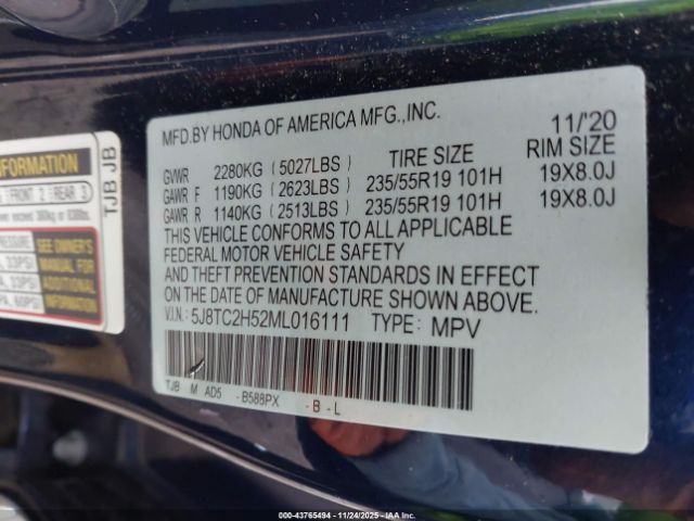 2021 ACURA RDX 5J8TC2H52ML016111 Photo 8