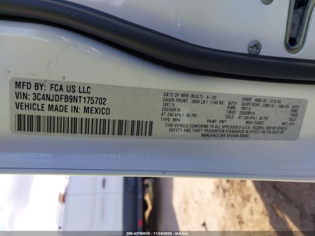 2022 JEEP COMPASS 3C4NJDFB9NT175702 Photo 8