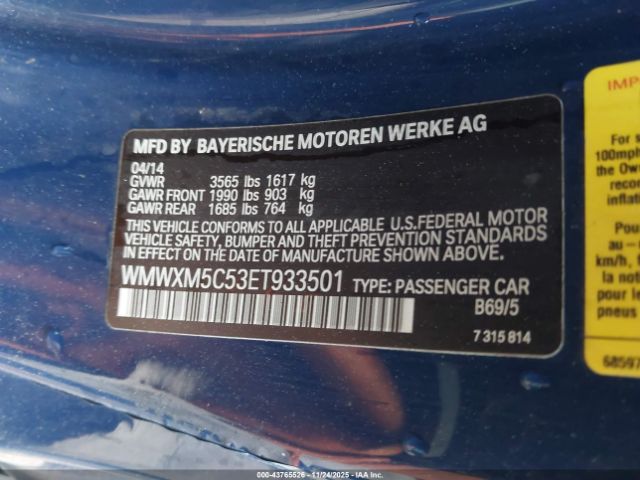 2014 MINI HARDTOP WMWXM5C53ET933501 Photo 8