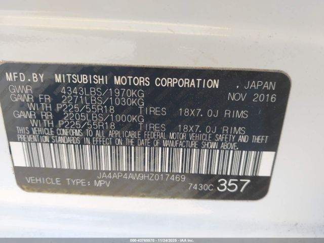 2017 MITSUBISHI OUTLANDER SPORT JA4AP4AW9HZ017469 Photo 8
