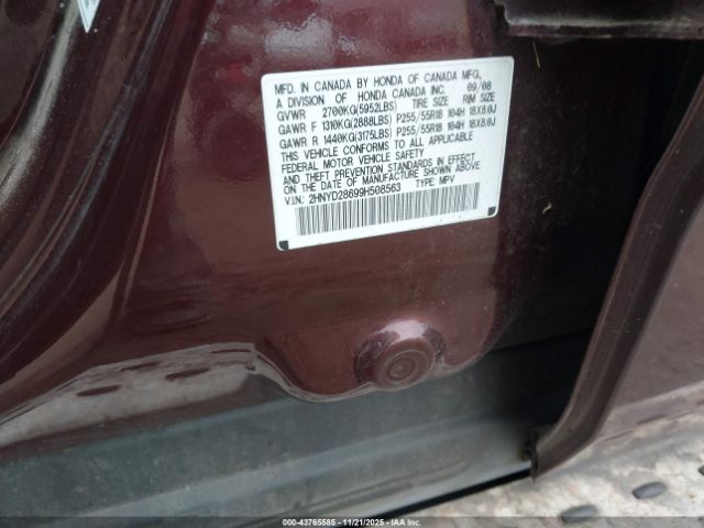 2009 ACURA MDX 2HNYD28699H508563 Photo 8