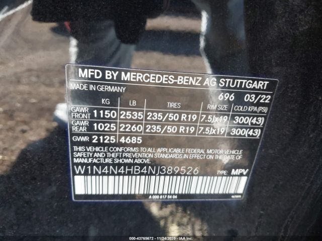2022 MERCEDES-BENZ GLA W1N4N4HB4NJ389526 Photo 8