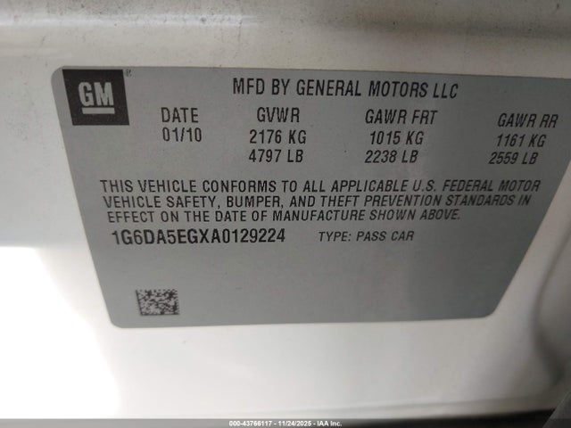 2010 CADILLAC CTS 1G6DA5EGXA0129224 Photo 8