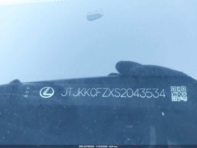 43766355 :رقم المزاد ، JTJKKCFZXS2043534 vin ، 2025 Lexus Nx 450h+ F Sport Handling مزاد بيع