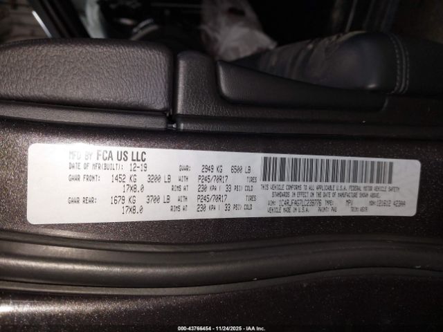 2020 JEEP GRAND CHEROKEE 1C4RJFAG7LC239776 Photo 8