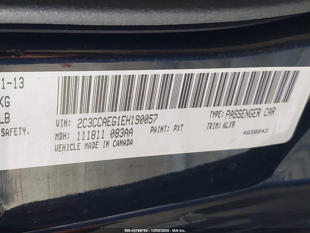 Chrysler 300C 2014 2C3CCAEG1EH190057 Image 9