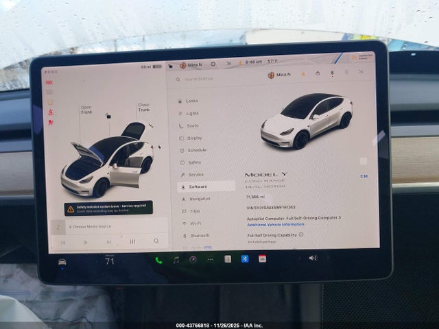 2021 TESLA MODEL Y 5YJYGAEE5MF191382 Photo 6