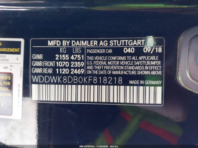 2019 MERCEDES-BENZ C 300 WDDWK8DB0KF818218 Photo 8