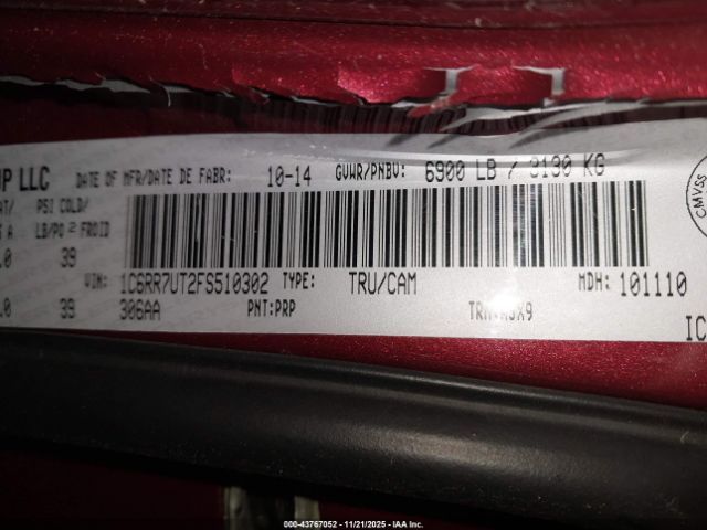2015 RAM 1500 1C6RR7UT2FS510302 Photo 8