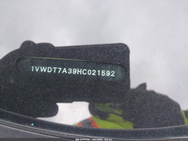Продаж на аукціоні авто 2017 Volkswagen Passat 1.8t R-line, vin: 1VWDT7A39HC021592, номер лоту: 43767234