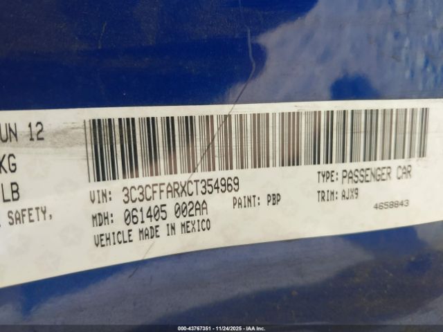 2012 FIAT 500 3C3CFFARXCT354969 Photo 8