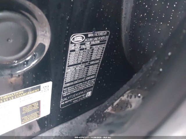 2023 LAND ROVER RANGE ROVER VELAR SALYT2EX0PA353315 Photo 8