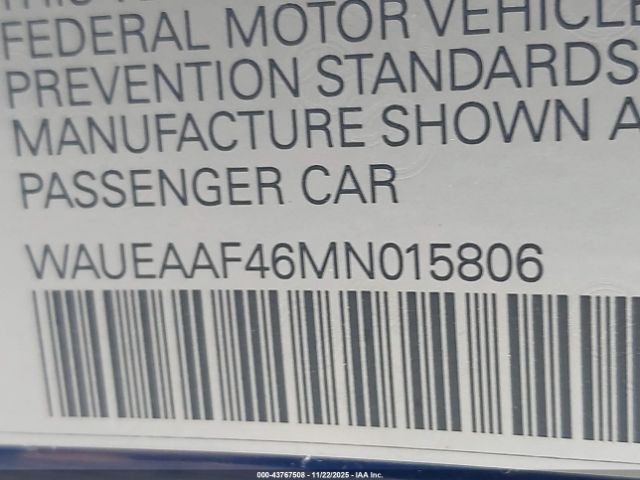 2021 AUDI A4 WAUEAAF46MN015806 Photo 8