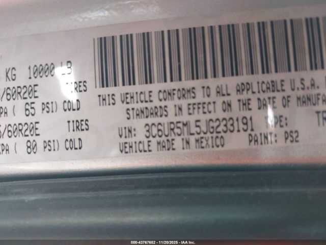 2019 RAM PROMASTER 3500 3C6URVJG0KE551496 Photo 8