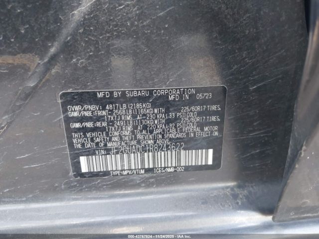 2024 SUBARU CROSSTREK JF2GUADC1R8243622 Photo 8