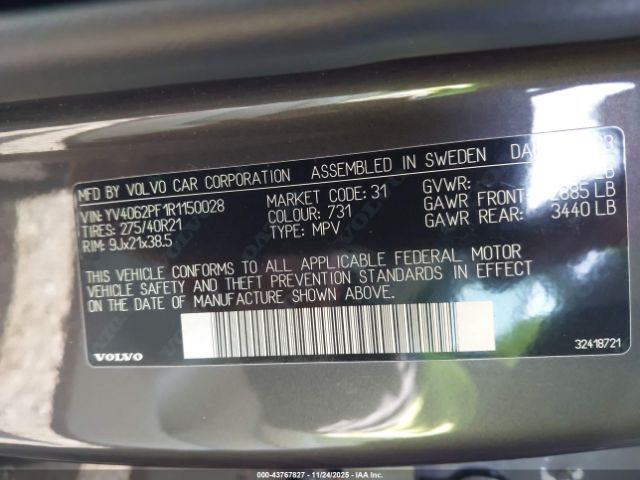 2024 VOLVO XC90 YV4062PF1R1150028 Photo 8