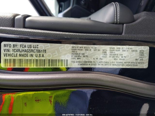 2024 JEEP GRAND CHEROKEE 1C4RJHAG5RC706178 Photo 8