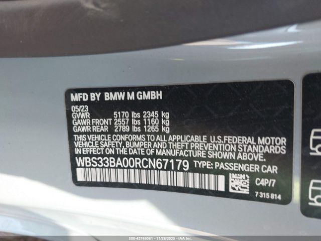 2024 BMW M4 WBS33BA00RCN67179 Photo 8