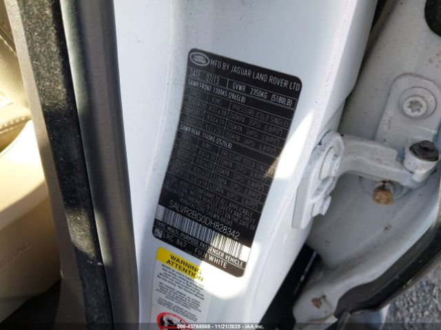 2013 LAND ROVER RANGE ROVER EVOQUE SALVR2BG0DH828342 Photo 8