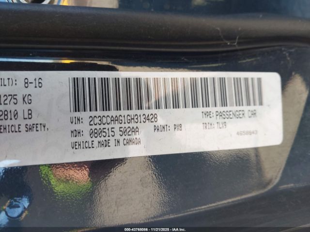2016 CHRYSLER 300 2C3CCAAG1GH313428 Photo 8
