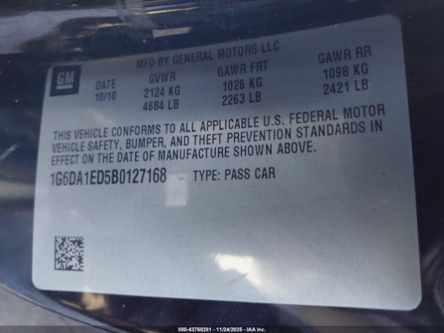 2011 CADILLAC CTS 1G6DA1ED5B0127168 Photo 8