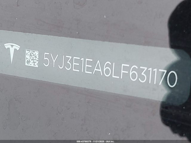 2020 TESLA MODEL 3 5YJ3E1EA6LF631170 Photo 8