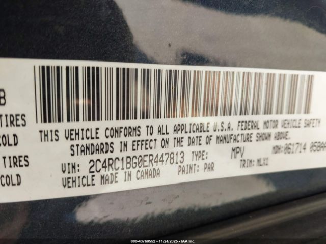 2014 CHRYSLER TOWN & COUNTRY 2C4RC1BG0ER447813 Photo 8