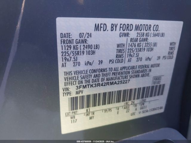 2024 FORD MUSTANG MACH-E 3FMTK3R42RMA25227 Photo 8