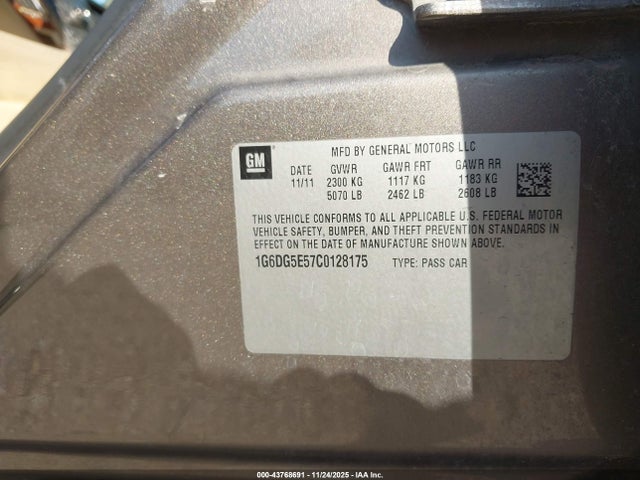 2012 CADILLAC CTS 1G6DG5E57C0128175 Photo 8