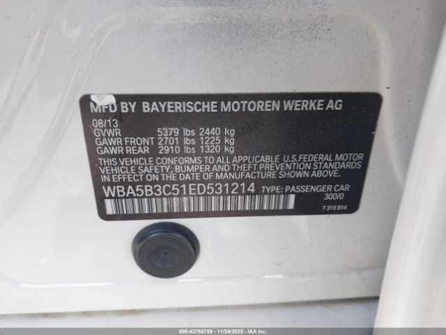 2014 BMW 535I WBA5B3C51ED531214 Photo 8
