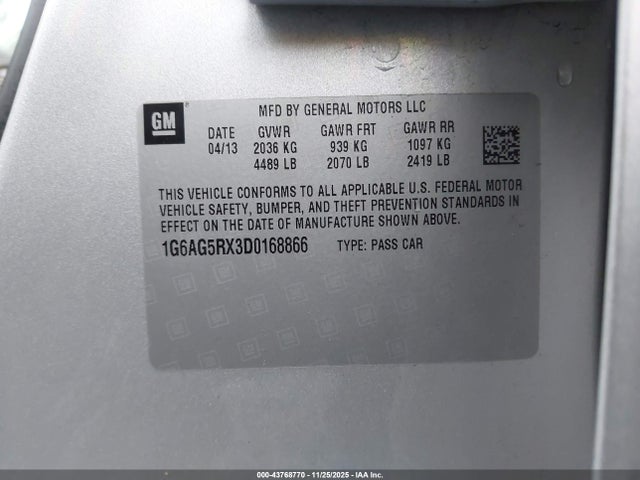 2013 CADILLAC ATS 1G6AG5RX3D0168866 Photo 8