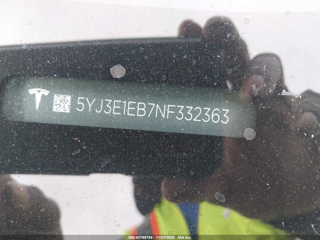 2022 TESLA MODEL 3 5YJ3E1EB7NF332363 Photo 8