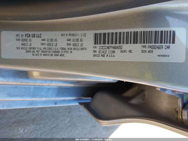2015 CHRYSLER 200 1C3CCCAB7FN660252 Photo 8