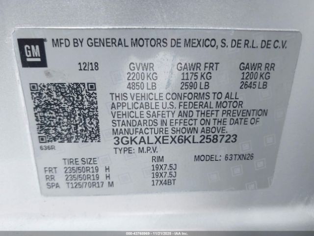 2019 GMC TERRAIN 3GKALXEX6KL258723 Photo 8