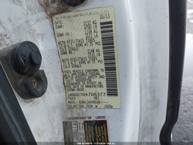 Nissan FRONTIER S 2014 1N6BD0CT0EN706377 Image 9
