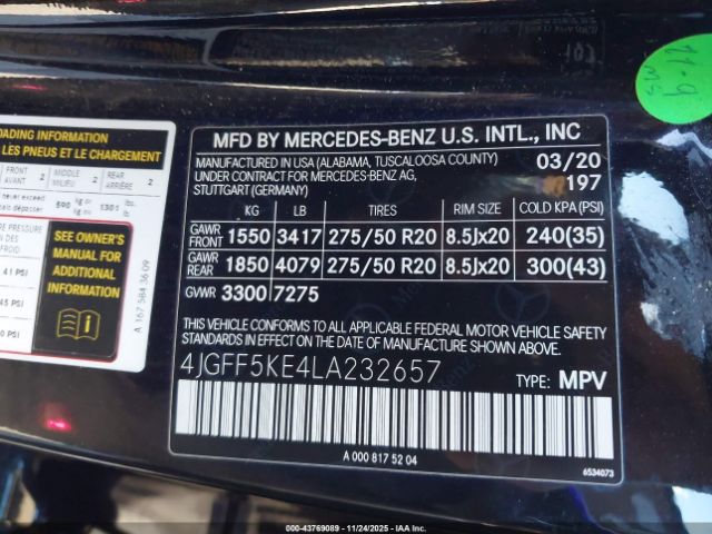 2020 MERCEDES-BENZ GLS 450 4JGFF5KE4LA232657 Photo 8