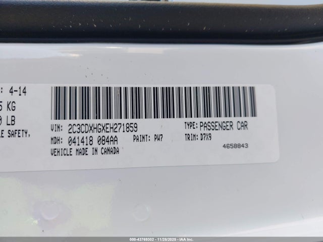 Dodge Charger Sxt 2014 2C3CDXHGXEH271859 Image 9