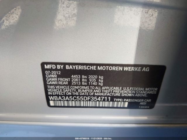 2013 BMW 328I WBA3A5C55DF354711 Photo 8