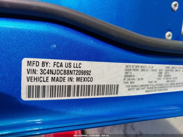 2022 JEEP COMPASS 3C4NJDCB8NT209892 Photo 8