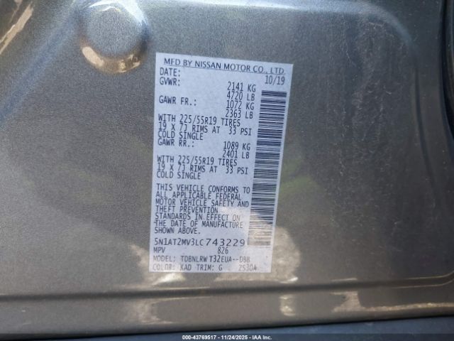 2020 NISSAN ROGUE 5N1AT2MV3LC743229 Photo 8