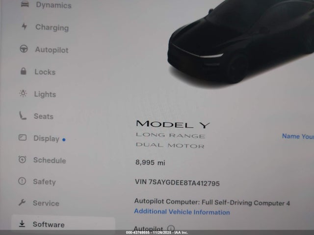 2026 TESLA MODEL Y 7SAYGDEE8TA412795 Photo 6