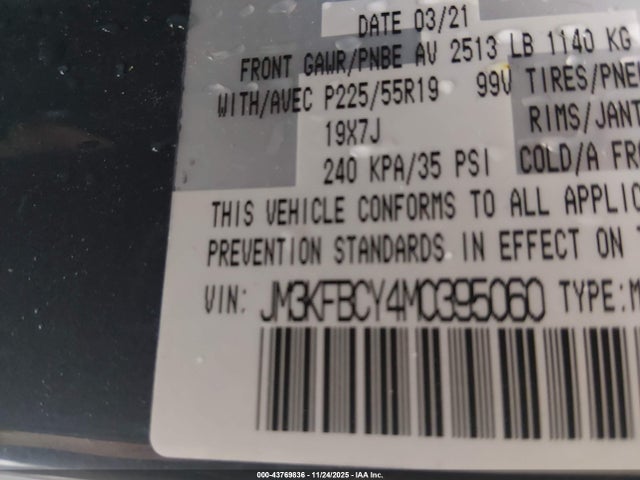 2021 MAZDA CX-5 JM3KFBCY4M0395060 Photo 8